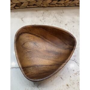 Pacific Merchant Acacia Ware Small Triangle Shapes Trinket Bowl Preowned